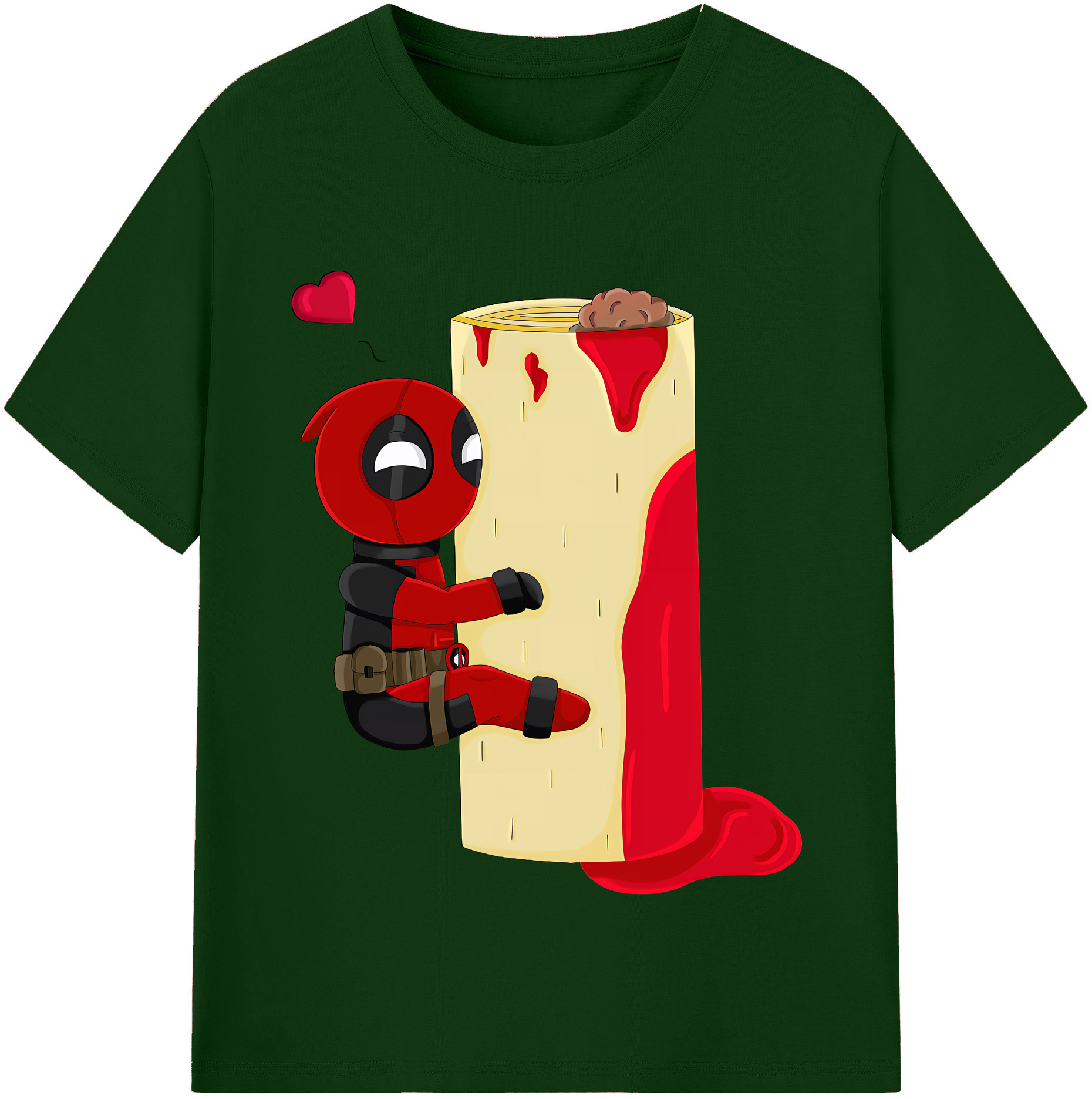 （画像用） Deadpool デッドプール 綿100％半袖Tシャツ（フロントプリント）